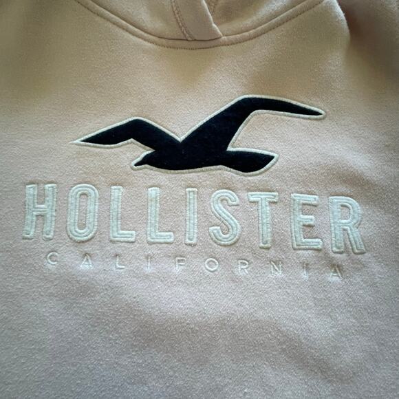 Hollister Y2K Pink Hoodie Women’s Sz Large Pullover Embroidered Spellout - Picture 9 of 10